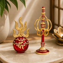 Cargar esta imagen a la galería, Bola de Fuego y Pedestal Ksitigarbha - Lifestyle cotidiano - imagen complementaria 1