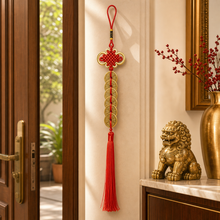 Cargar esta imagen a la galería, Atado de las 6 monedas doradas del emperador - Contexto Feng Shui - imagen complementaria 2