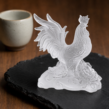 Cargar esta imagen a la galería, Gallo en Cristal - Contexto Feng Shui - imagen complementaria 2