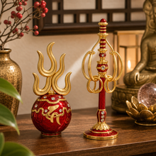 Cargar esta imagen a la galería, Bola de Fuego y Pedestal Ksitigarbha - Contexto Feng Shui - imagen complementaria 2