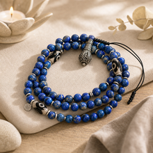 Cargar esta imagen a la galería, Japamala Lapislazuli - Lifestyle cotidiano - imagen complementaria 1
