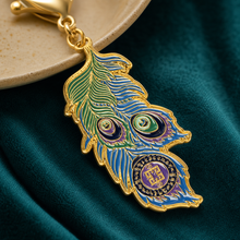 Cargar esta imagen a la galería, Amuleto Plumas de Pavo Real - Contexto Feng Shui - imagen complementaria 2
