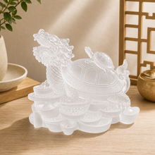 Cargar esta imagen a la galería, Tortuga Dragón en Cristal - Contexto Feng Shui - imagen complementaria 2
