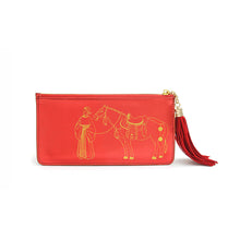 Cargar esta imagen a la galería, Cartera Roja con el Caballo del Tributo
