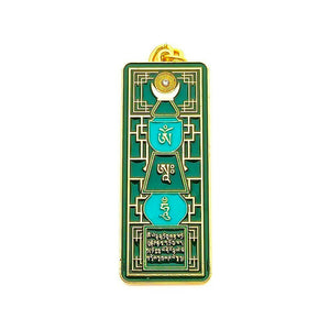 Amuleto Pagoda Esmeralda con el Om Ah Hum